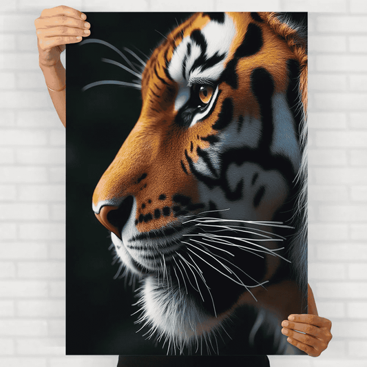 Close-Up Lion Poster