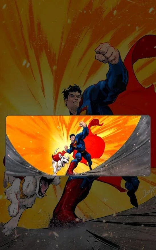Superman X Hero Pet desk mat