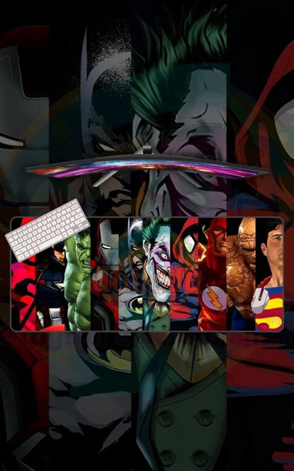 MARVEL VS DC | Movie Mousepads | Custom Mousepads | Large Desk Mat/Mousepads | In Pakistan