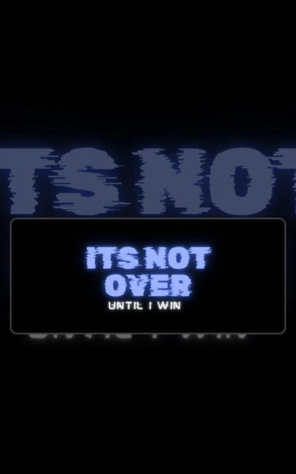 Its Not Over Until I Win | Motivational Mousepads | Custom Mousepads | Large Desk Mat/Mousepads