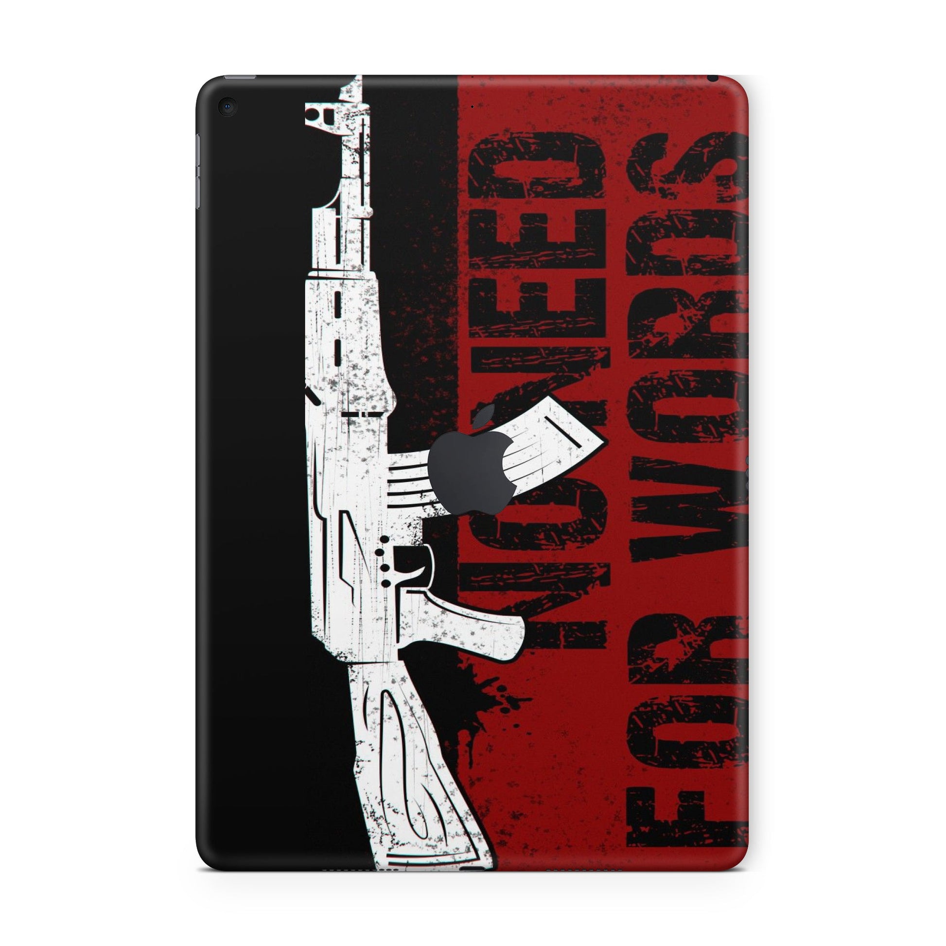 ipad skins - AK47 rifle with red & black color