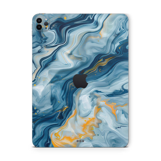 Ocean Blue Marble Texture Ipad Pro Skin