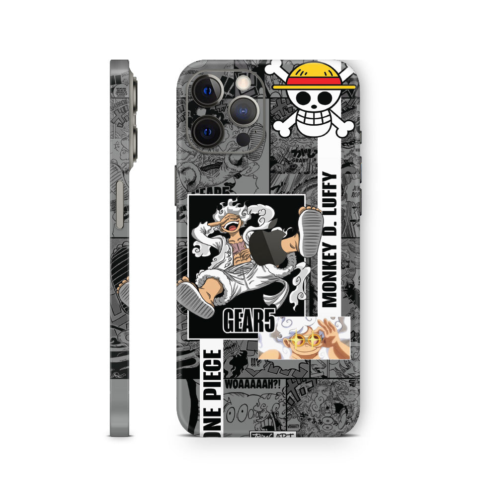 iphone skin with one piece luffy design