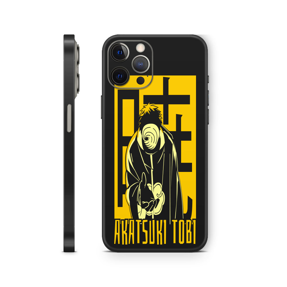 iphone skin with naruto akatsuki tobi design