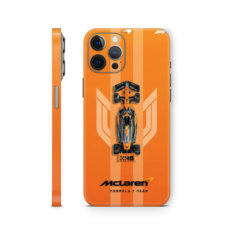 iphone skin with formula 1 mclaren car