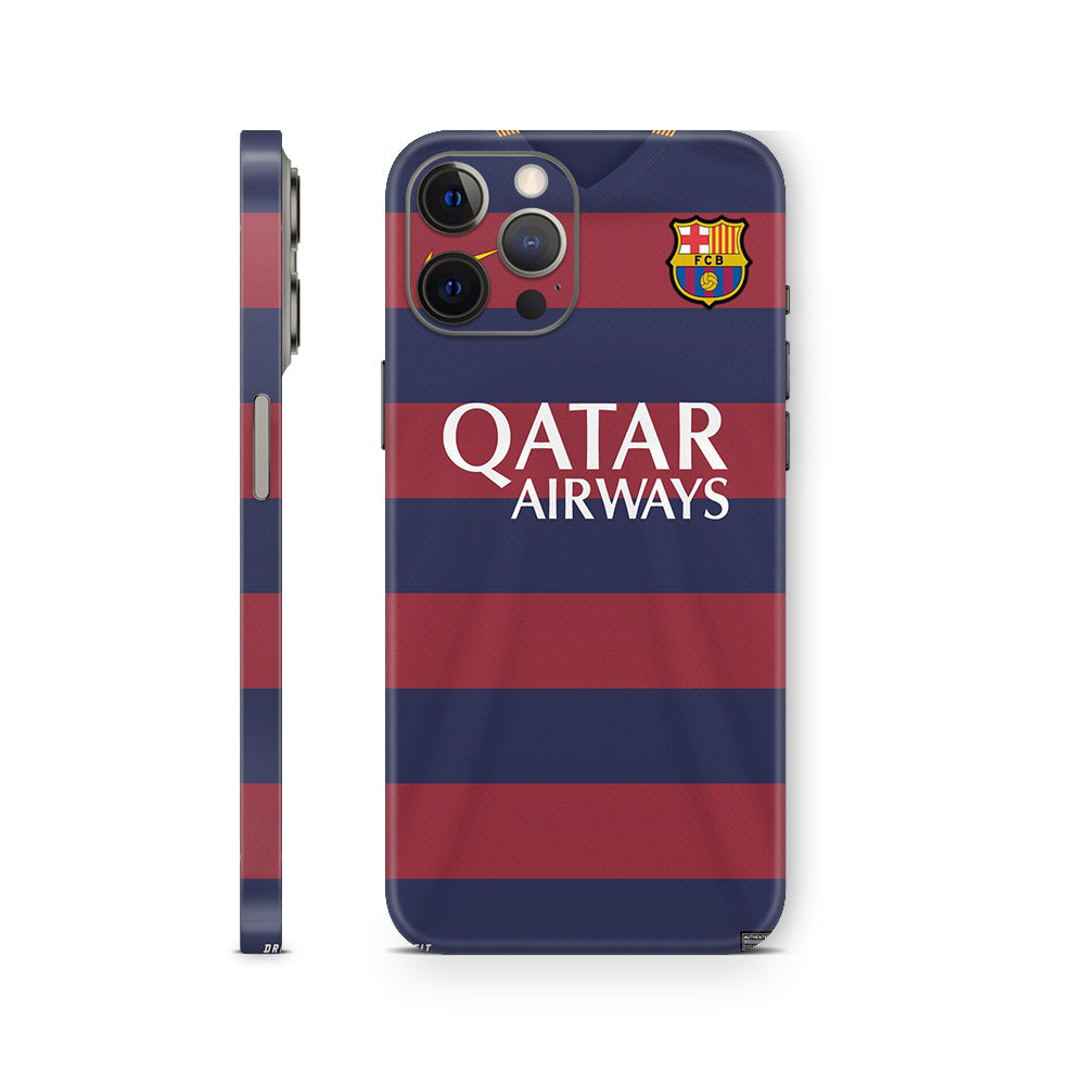 iphone skin with fc barcelona design