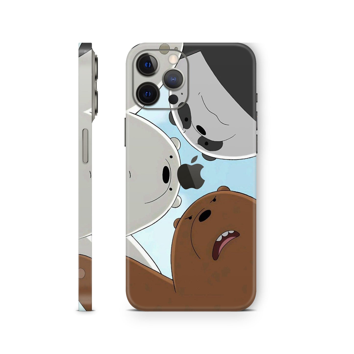 iphone skin with we bare bears design