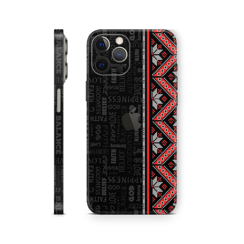 iphone skin with ajrak design