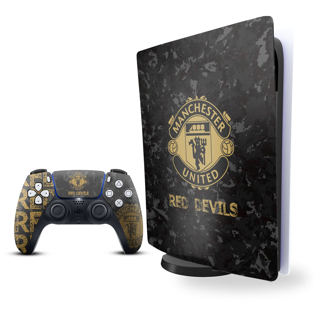 PS5 Manchester United Console and controller skin combo 