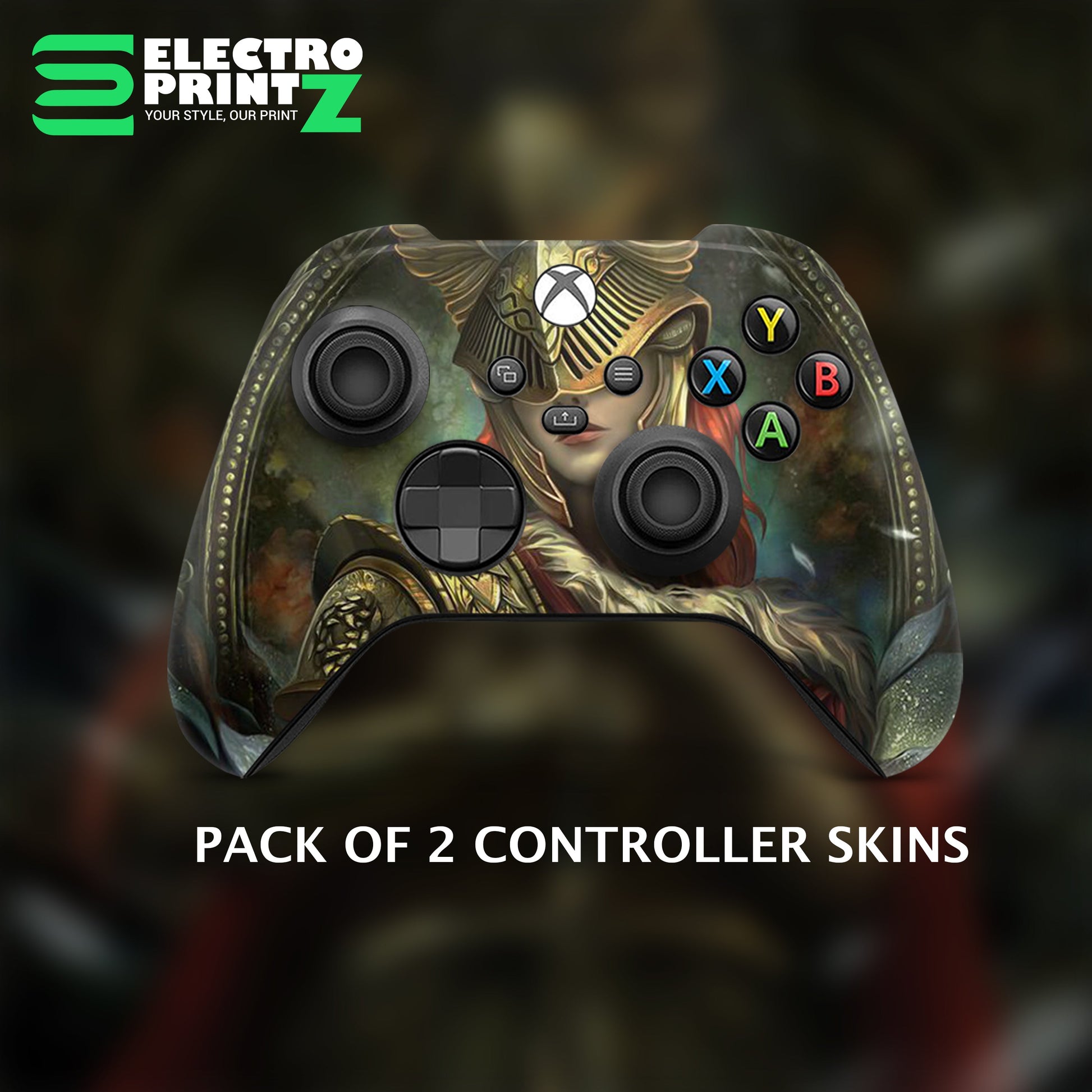 Melina Girl Warrior X box controller Skin 2x - controller skins