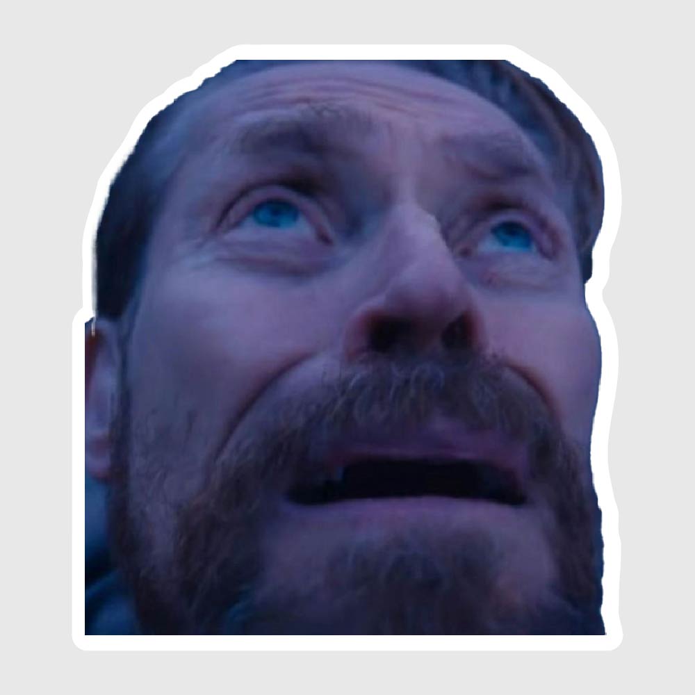 Looking Up Meme Sticker