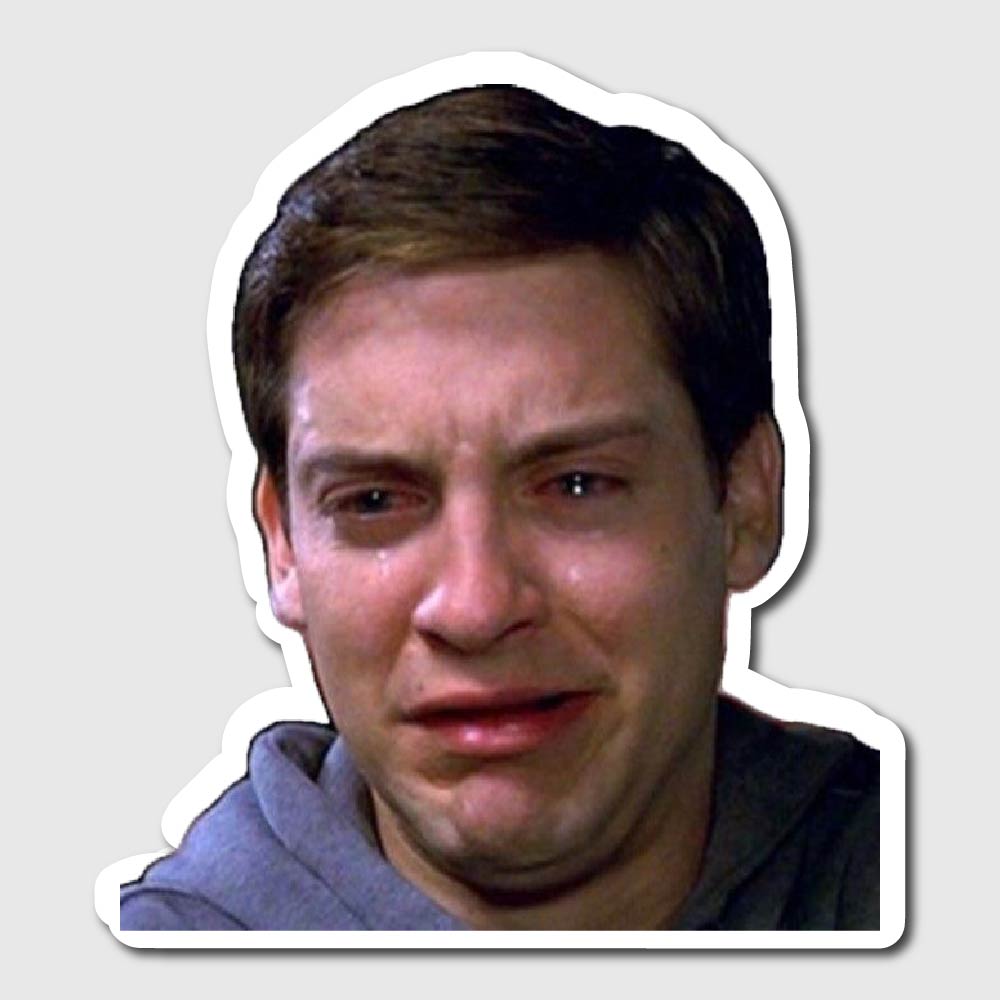 Crying Meme Sticker