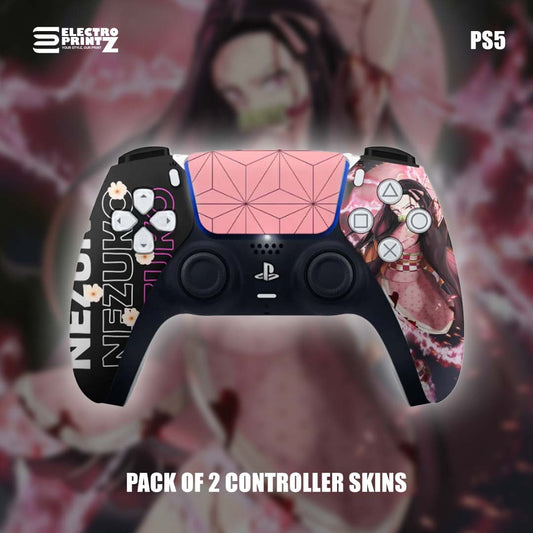 PS5 Nezuko Controller Skin 2x