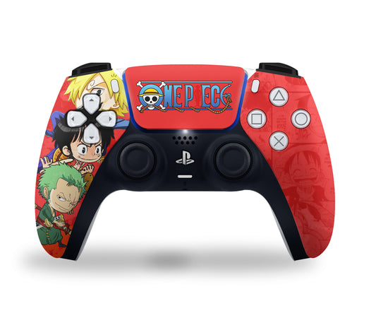 PS5 One piece Chibbi style controller skin 2x