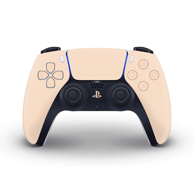 Pastel Almond PS5 Controller Skin 2x - controller skins