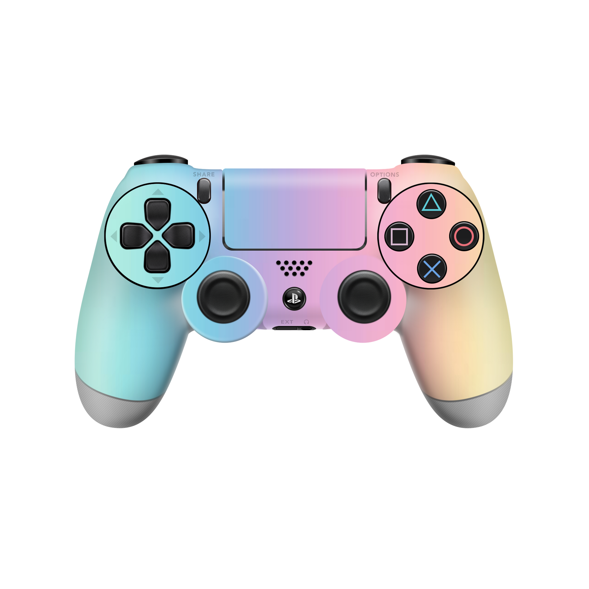 PS4-pink-and-cyan-gradient-controller-wraps/decals