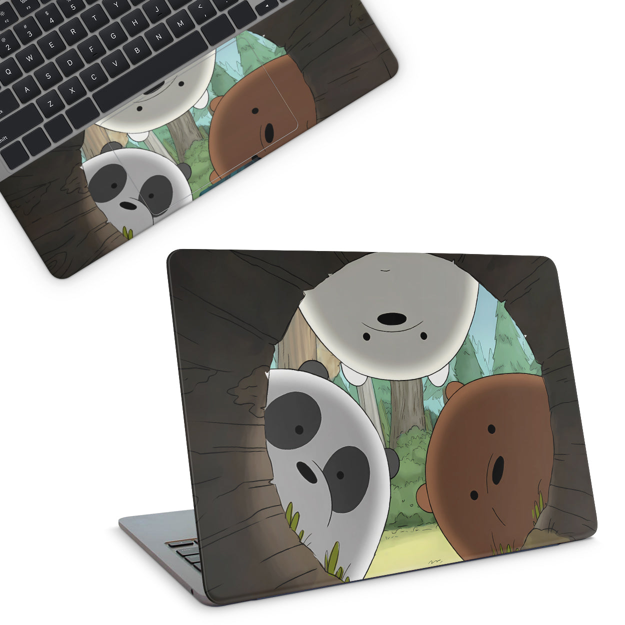 We Bare Bears Theme Laptop Skin