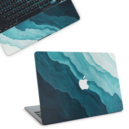 macbook skin - macbook with aqua blue water design 