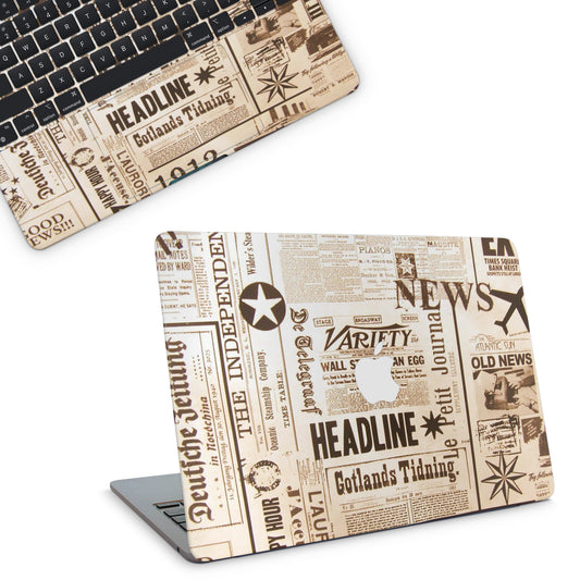 Aesthetic Newspaper Macbook Skin