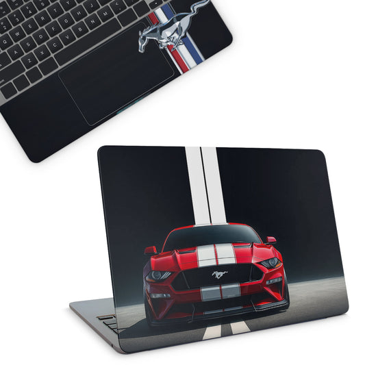 Laptop skin with ford mustang logo