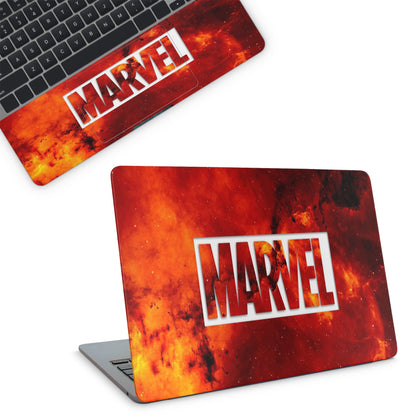 laptop skin - Marvel-themed skin with fiery design (top)