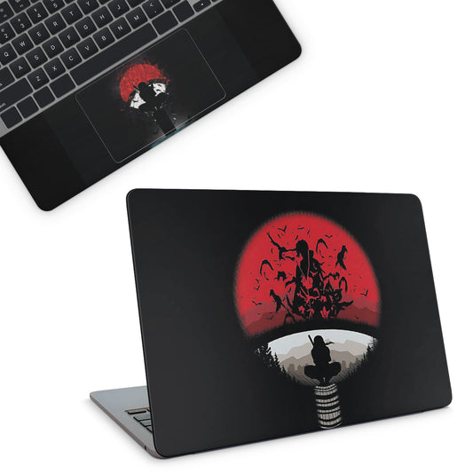 laptop skin with naruto itachi uchiha clan design