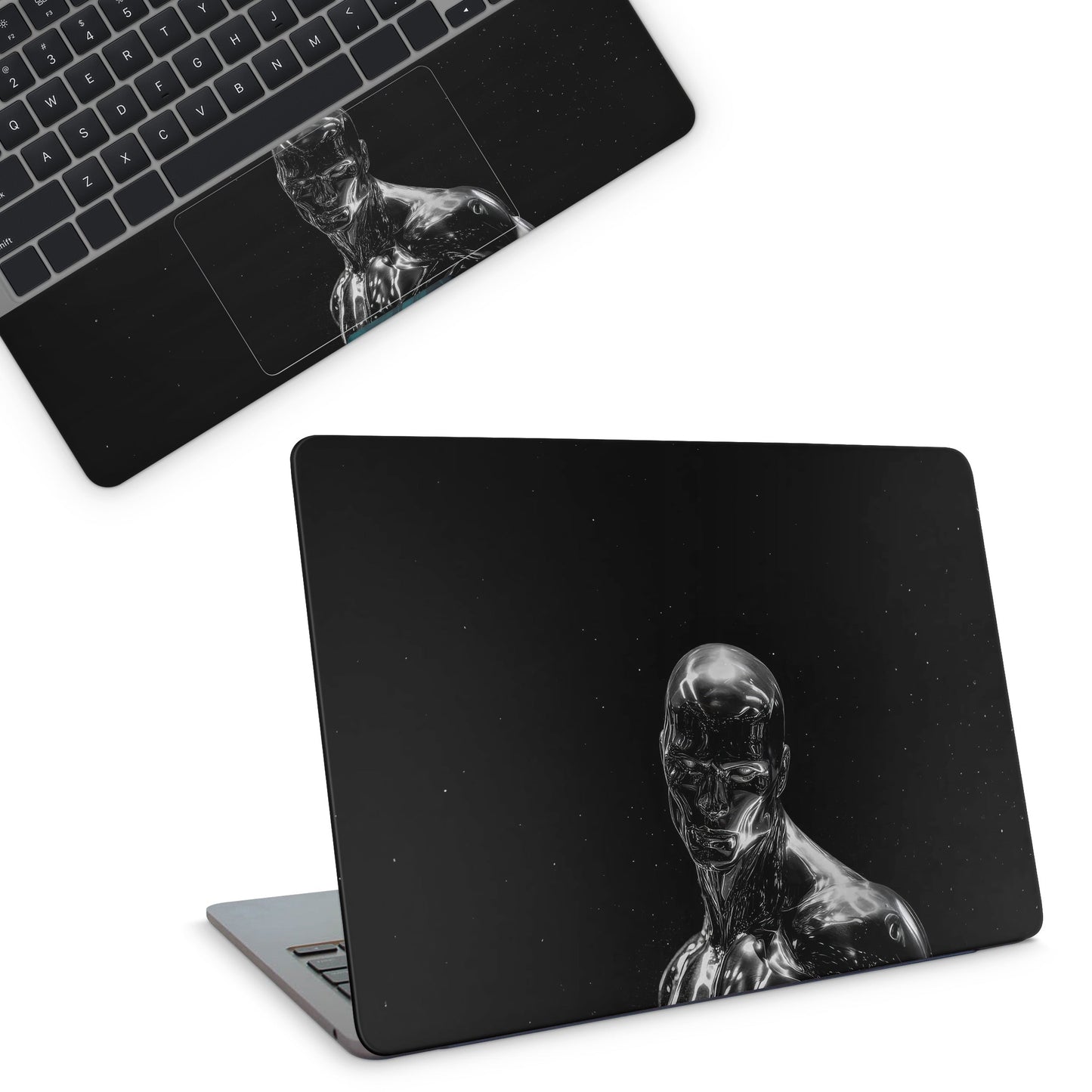Silver Surfur Laptop Skin