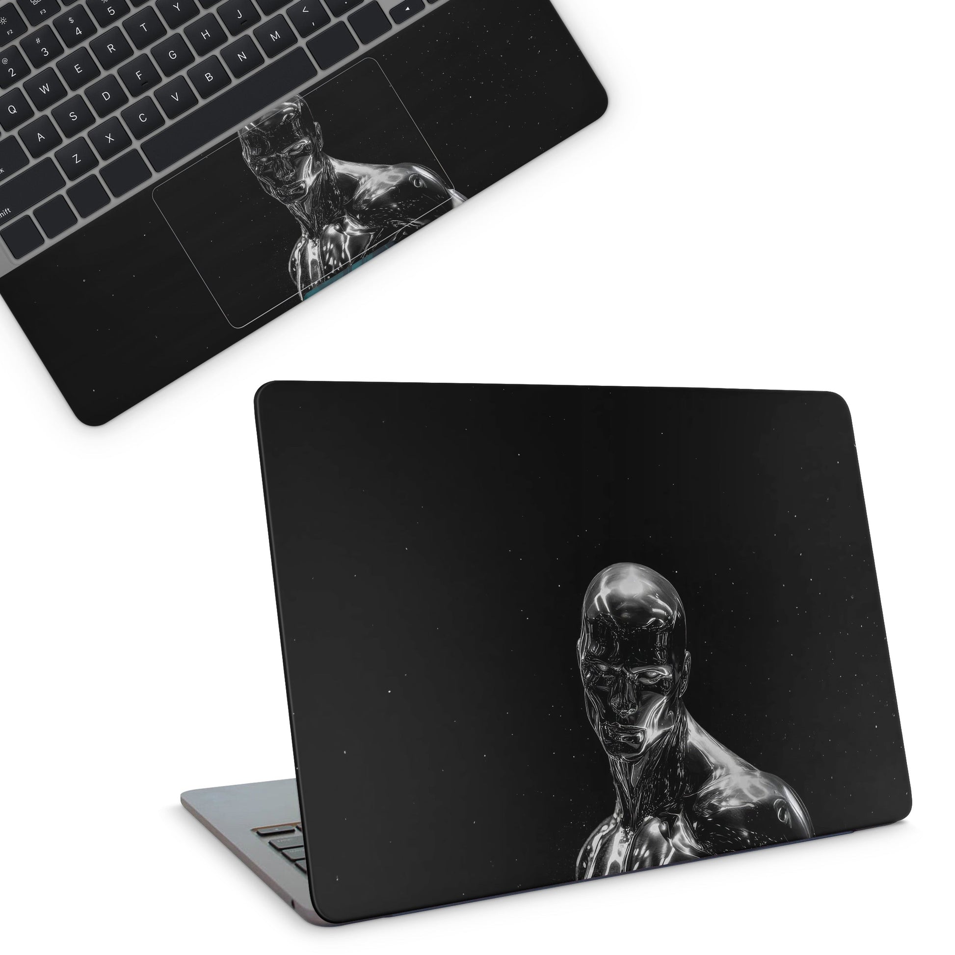 Silver Surfur Laptop Skin