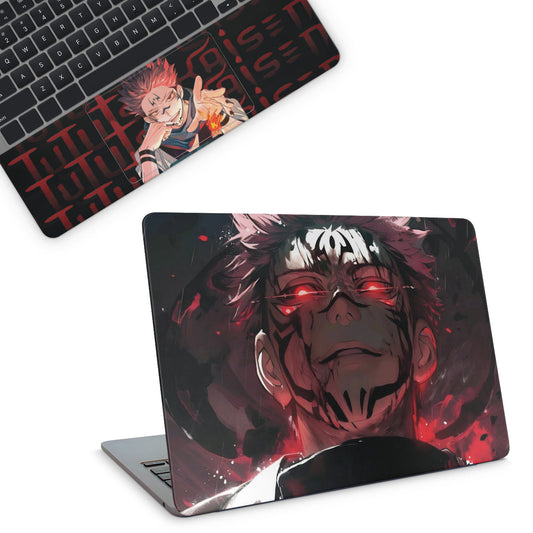 Laptop skin with jujutsu kaisen sukuna 