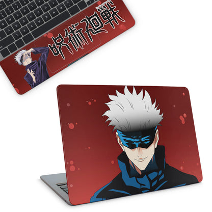 laptop skin with jujutsu kaisen gojo satoru design