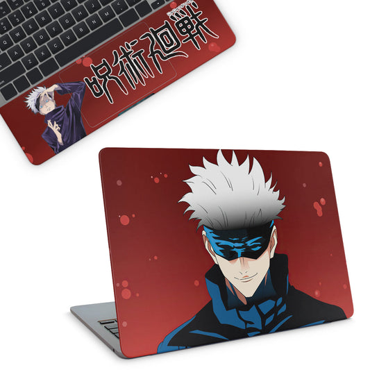 laptop skin with jujutsu kaisen gojo satoru design
