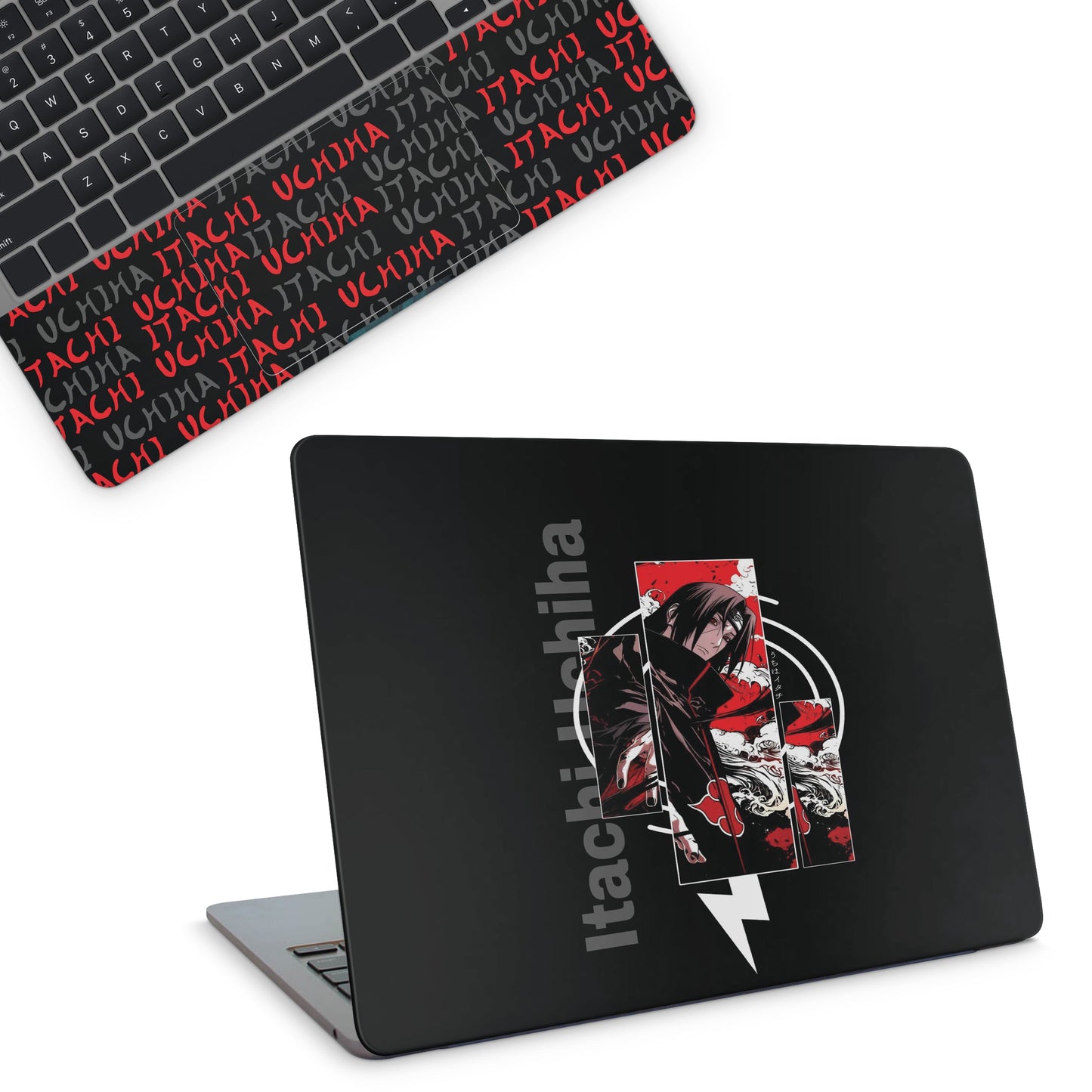 laptop skin with naruto itachi design