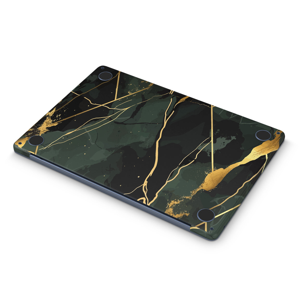 Emerald Marble Textured Macbook Skins