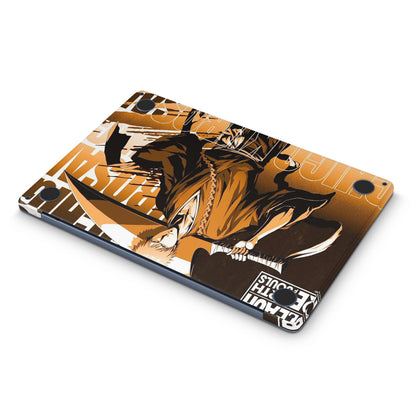 macbook skin with bleach ichigo design on bottom