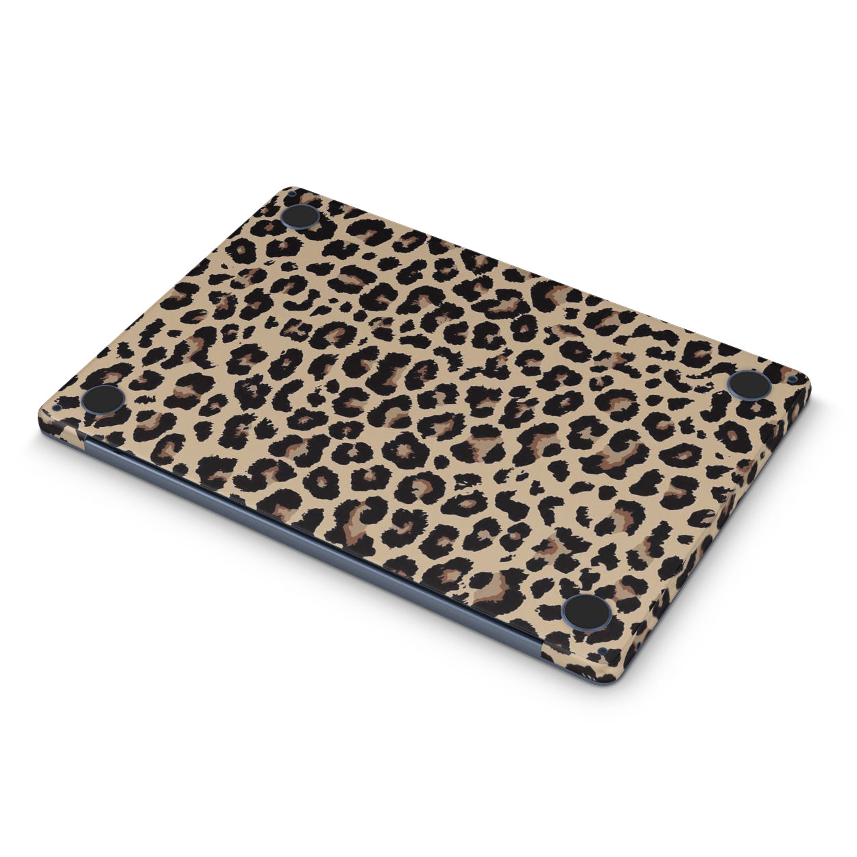 macbook skin with aesthetic leopard print on bottom