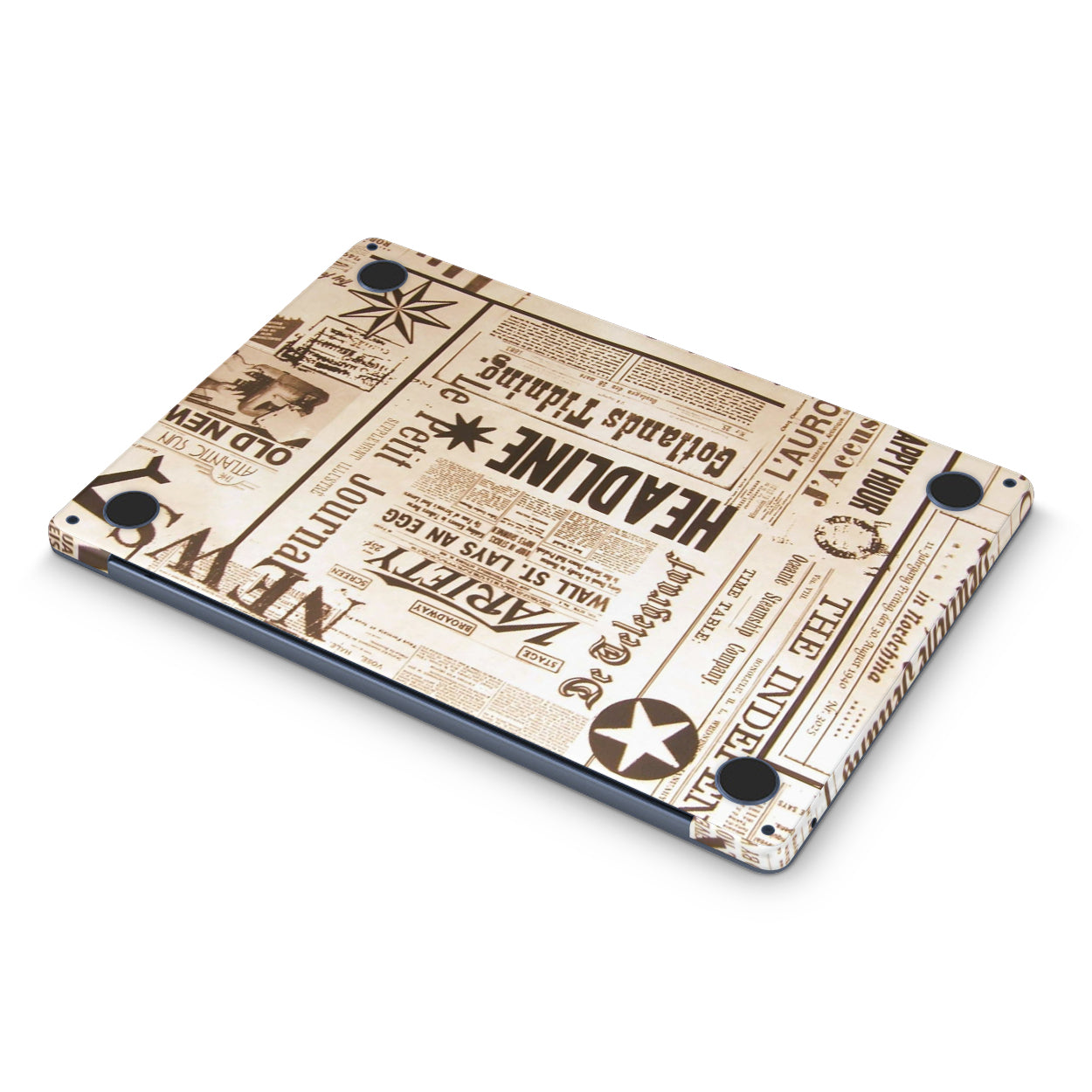 Aesthetic Newspaper Macbook Skin