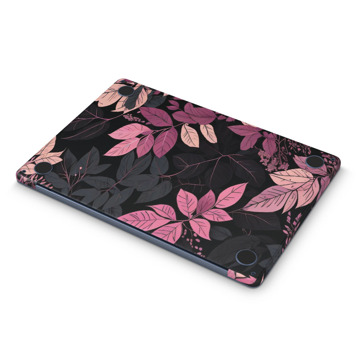 Floral patterned case on a black background