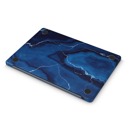 Dark Blue Marble Texture Macbook Skin