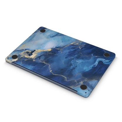 Blue Marble Textured Macbook Skin