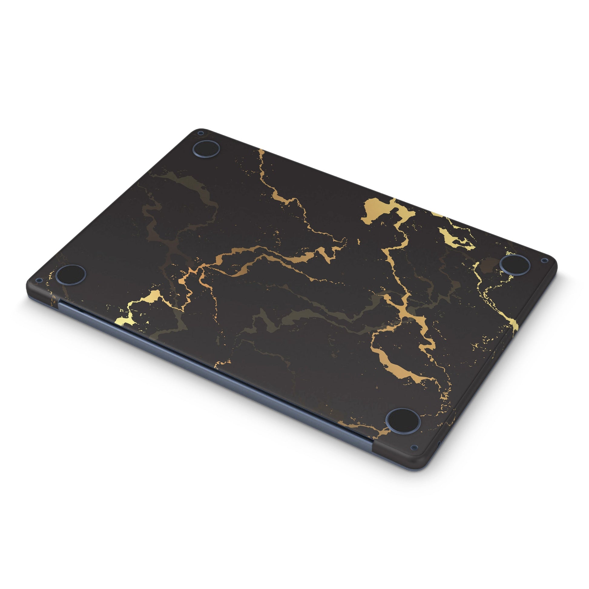 Golden Marble Texture Macbook Skins