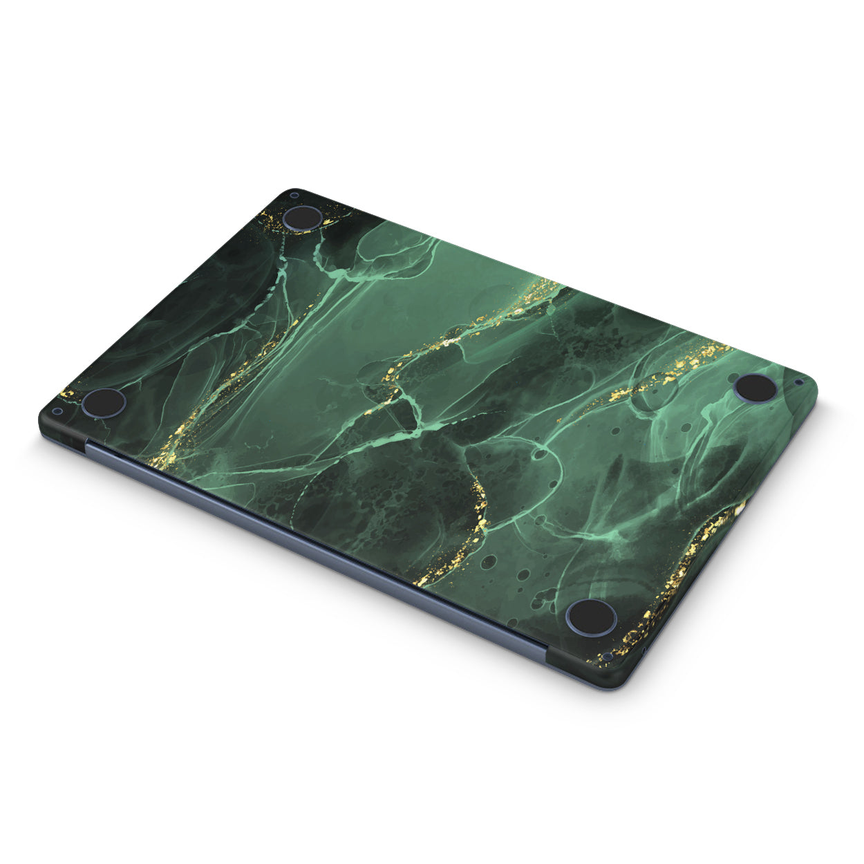 Green Marble Textured Macbook Skin
