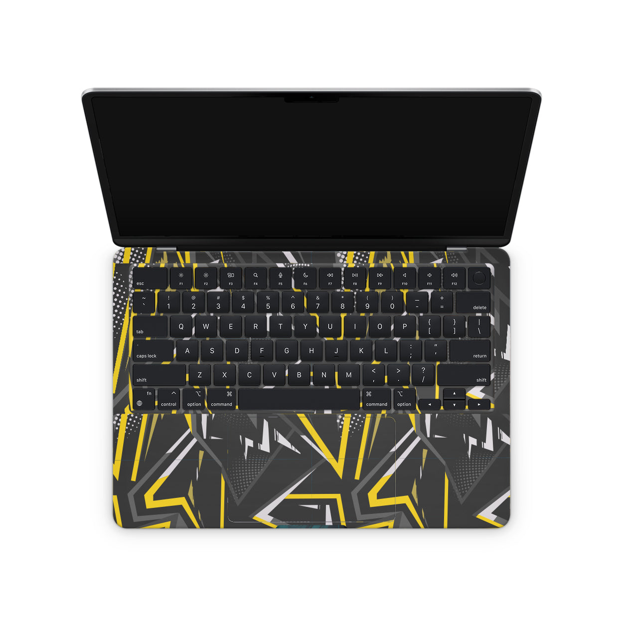 macbook skins - yellow abstract pattern