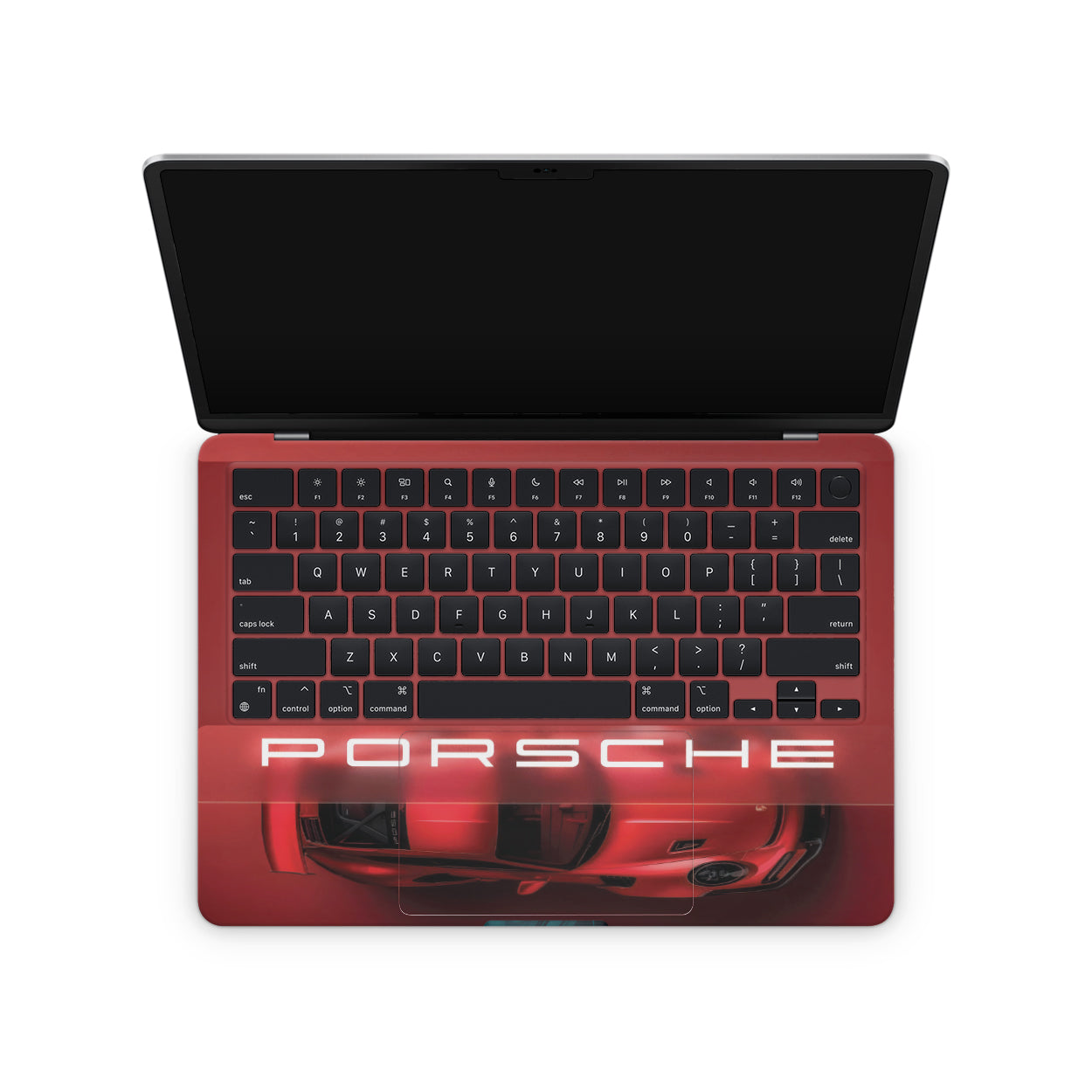 Red Porsche Macbook Skins