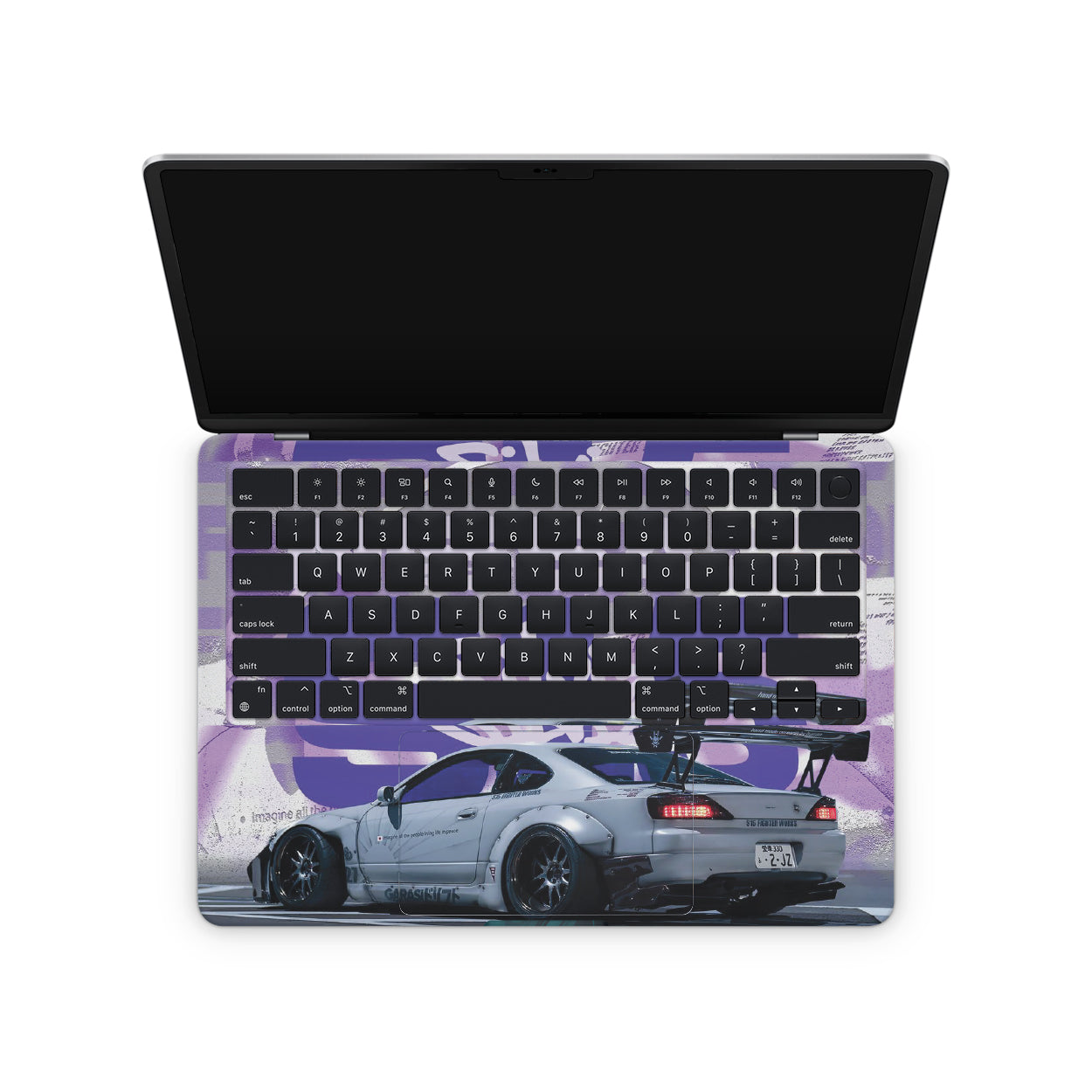 macbook skin - nissan s15 design on macbook keyboard