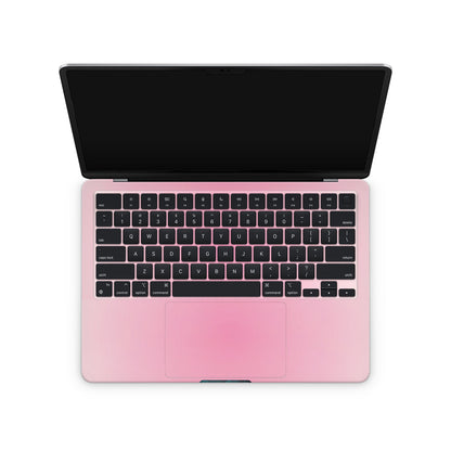 Macbook Skin - Pink Gradient Skin on Macbook inside