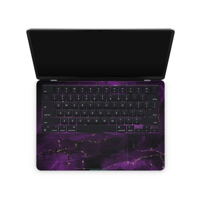 Dark Purple Alcohol Ink Macbook Skins
