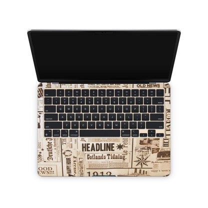 Aesthetic Newspaper Macbook Skin