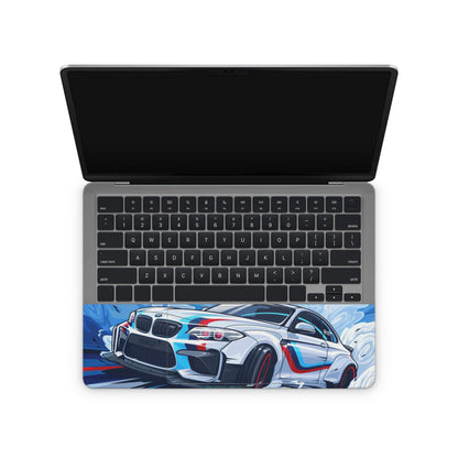 laptop skin with bmw design on touchpad area