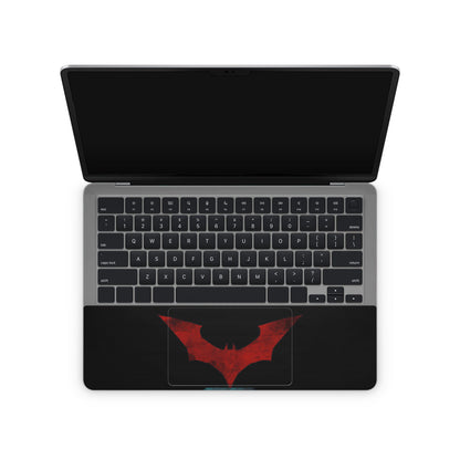laptop skins - The Batman Text With Black Background top inside