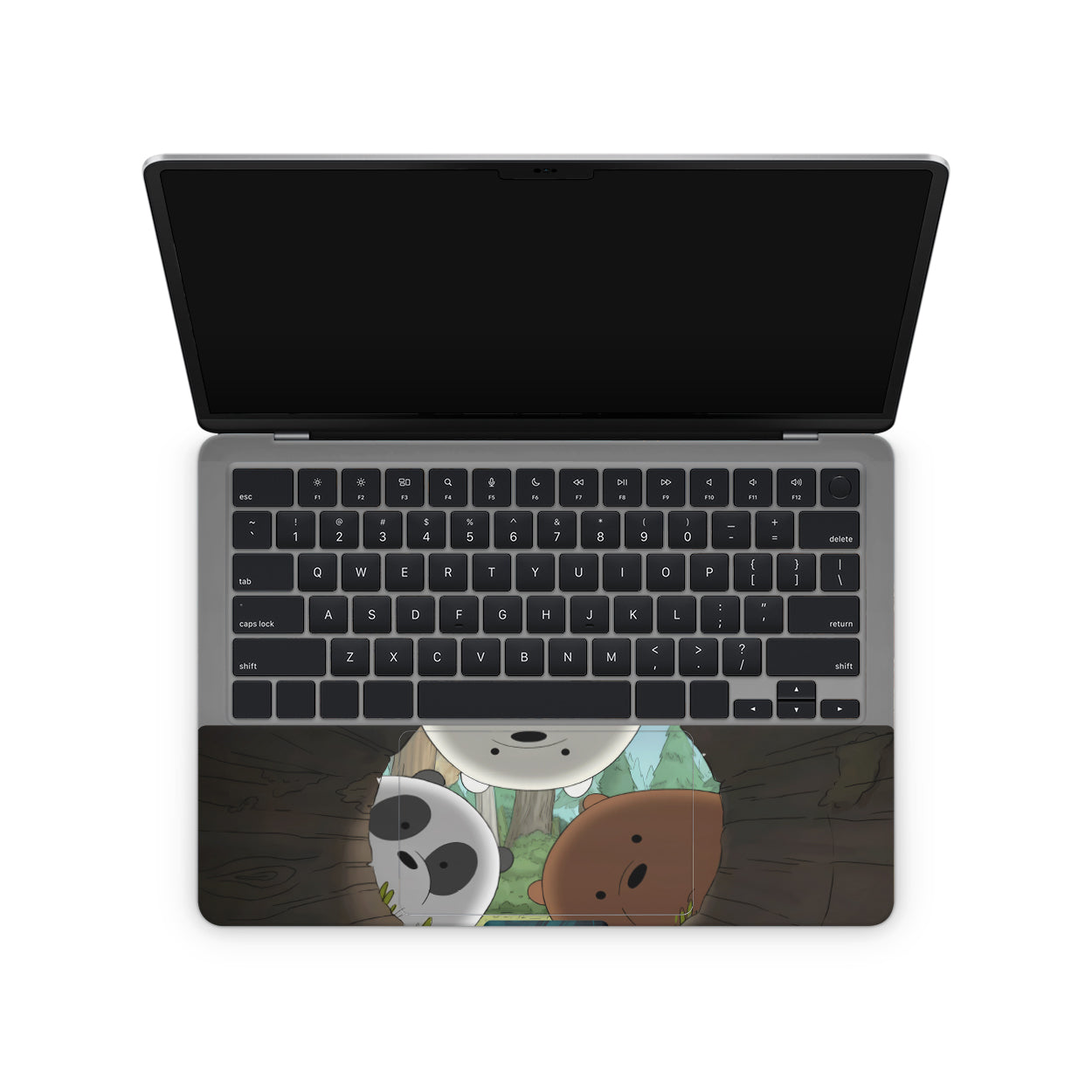 We Bare Bears Theme Laptop Skin on touchpad area
